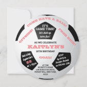 Invitation Balle De Football N'Importe Quel Âge Anniversaire (Devant)