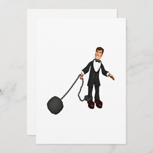 Invitation Balle Et Chaîne 2 (Devant / Derrière)