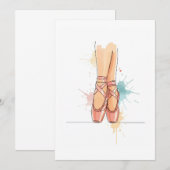 Invitation ballerina (Devant / Derrière)