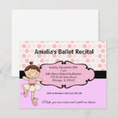 Invitation Ballerina (Devant / Derrière)