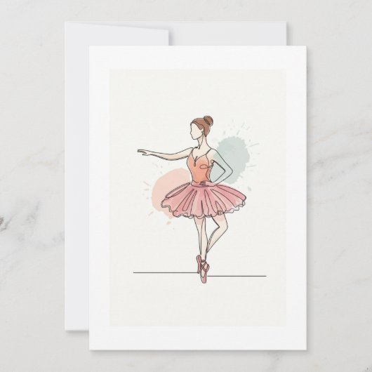 Invitation ballerina (Devant)