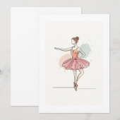 Invitation ballerina (Devant / Derrière)