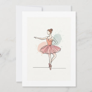 Invitation ballerina