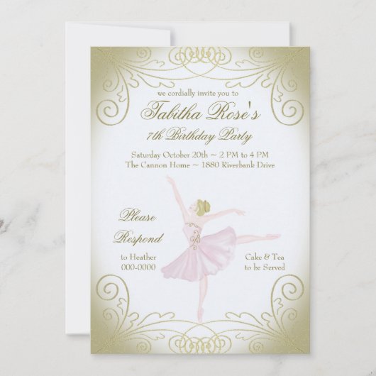 Invitation Ballerina (Devant)