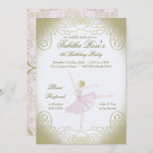 Invitation Ballerina (Devant / Derrière)