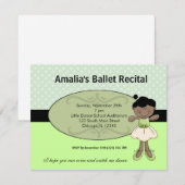 Invitation Ballerina (Devant / Derrière)