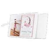 Invitation Ballerina Anniversaire Moon Pastel Parties scintil