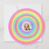 Invitation Ballerina arc-en-ciel 2 anniversaire de naissance (Dos)