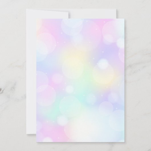 Invitation Ballerina baby shower mignon lapin dansant (Dos)