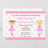 Invitation Ballerina Ballet Dance Rendez-vous (Devant / Derrière)