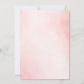 Invitation Ballerina Ballet Floral rose fête d'anniversaire (Dos)