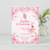 Invitation Ballerina Birthday (Debout devant)