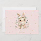 Invitation Ballerina Bunny Rabbit 1er 2ème 3ème anniversaire  (Dos)