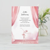 Invitation Ballerina Center Stage Anniversaire de enfant Part (Debout devant)