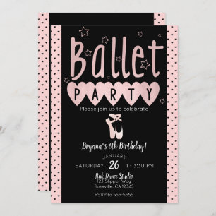 Invitation Ballerina Chic Birthday Party