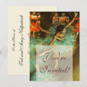 Invitation Ballerina Dance Green Dancer Edger Degas Peinture (Devant / Derrière)