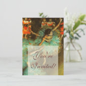 Invitation Ballerina Dance Green Dancer Edger Degas Peinture (Debout devant)