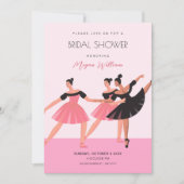 Invitation Ballerina danse nuptiale douche (Devant)