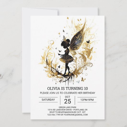 Invitation Ballerina Dreams Fairy Tale Anniversaire (Devant)