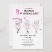 Invitation Ballerina Elephant Dance Considérant (Devant)