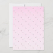 Invitation Ballerina Elephant Dance Considérant (Dos)