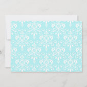 Invitation Ballerina et Damas bleu (Dos)