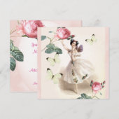 Invitation Ballerina Fairy (Devant / Derrière)
