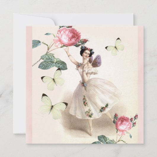 Invitation Ballerina Fairy (Devant)