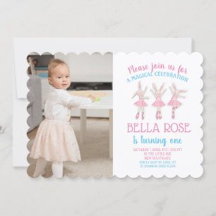 Invitation Ballerina, fille d'un an
