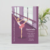 Invitation Ballerina Girl (Debout devant)