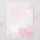 Invitation Ballerina Girl en Robe rose fête d'anniversaire (Dos)