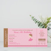 Invitation Ballerina (Invitations de ballet) rose (Debout devant)