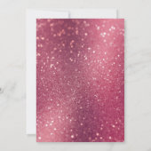 Invitation Ballerina parties scintillant rose brillant filles (Dos)