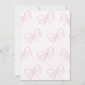 Invitation Ballerina Pink Two Tu Cute 2e anniversaire (Dos)