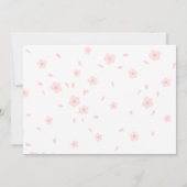 Invitation Ballerina rose Bunny Premier anniversaire Photo fl (Dos)