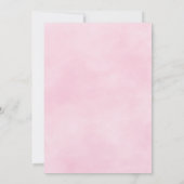 Invitation Ballerina rose mignonne Princesse Fille Anniversai (Dos)