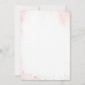 Invitation Ballerina rose Tutu Ballet africain Anniversaire (Dos)