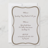 Invitation Ballerinas Rose Pretty Grey Princess 1er anniversa (Dos)