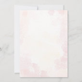 Invitation Ballerine danse aquarelle rose anniversaire (Dos)