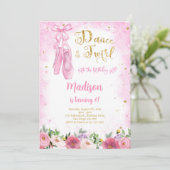 Invitation Ballerine Dorée  (Debout devant)