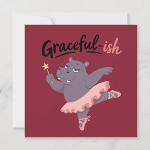 Invitation Ballerine Hippopotame Plutôt Gracieuse