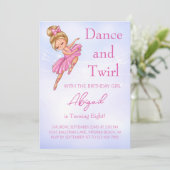 Invitation Ballerine Joli Rose, Soirée de Danse de Ballet Vio (Debout devant)