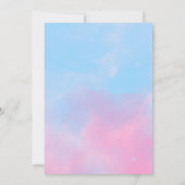 Invitation Balles de baseball ou vaches Bébé Genre Révélation (Dos)