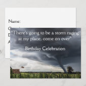 Invitation Balles de foin lifing de tornade ou de tornade de (Devant / Derrière)