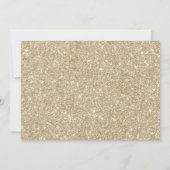 Invitation Balles d'or Noir 30e fête d'anniversaire (Dos)