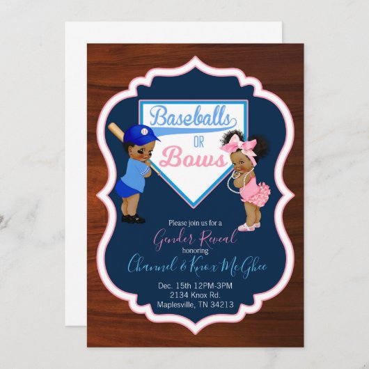 Invitation Balles ou vaches (Devant / Derrière)