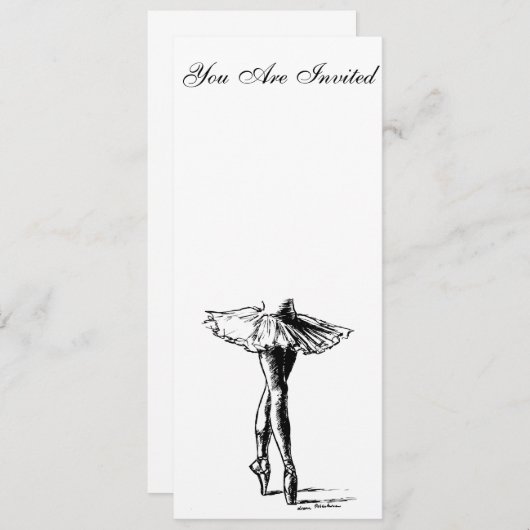 Invitation Ballet (Devant / Derrière)