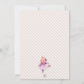 Invitation Ballet Animaux Fête d'anniversaire (Dos)