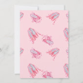 Invitation Ballet Ballerina Rose rose Anniversaire (Dos)