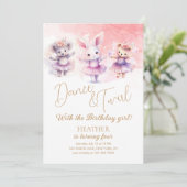 Invitation Ballet Bunny Danse Anniversaire (Debout devant)